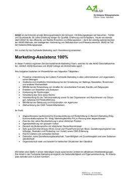 Stelleninserat als PDF ansehen.