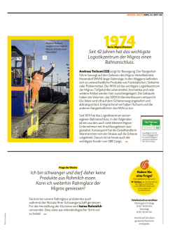 Ich bin schwanger und darf daher keine Produkte - Migros