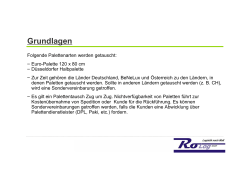 Palettentausch Prozessbeschreibung
