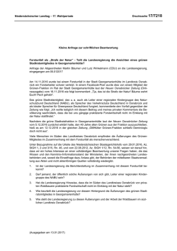 Drs. 17/7218  - Nieders&auml;chsischer Landtag