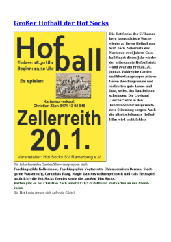 Großer Hofball der Hot Socks