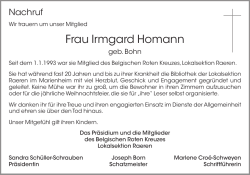 Frau Irmgard Homann