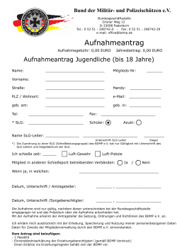 BDMP Aufnahmeantrag_Jugend - BDMP Landesverband, Sachsen