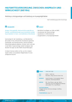hilfsmittelversorgung zwischen anspruch und