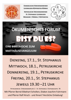 ökumenisches forum - St. Stephanus Leverkusen