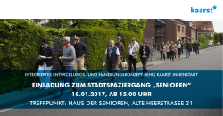 Einladung Stadtteilspaziergang Senioren 18.01.2017