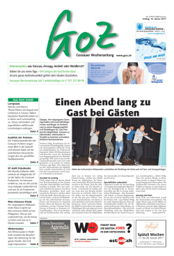 Einen Abend lang zu Gast bei G&auml;sten