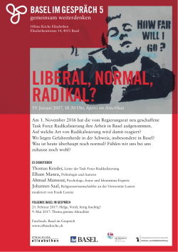 liberal, normal, radikal? - Offene Kirche Elisabethen