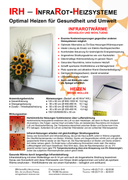 irh-flyer - IRH &ndash; Infrarot Heizsysteme