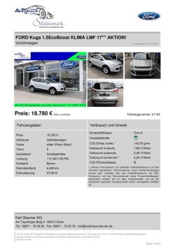 Inserat drucken - Autohaus Stauner in Cham