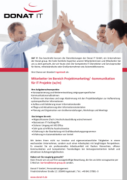 erfahren - DONAT IT GmbH