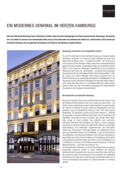 EIN MODERNES DENKMAL IM HERZEN HAMBURGS