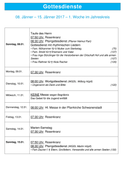 Gottesdienste