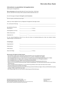 Informationen zur gewerblichen Vertrags&uuml;bernahme