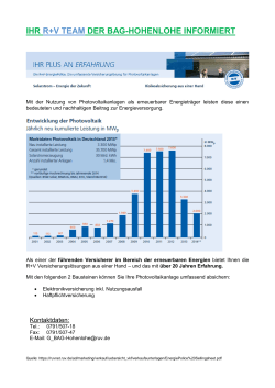 R+V Versicherung informiert: Energieversicherung