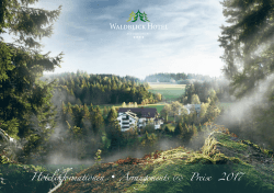 Preisliste - Waldblick Hotel