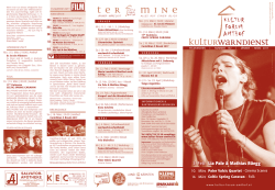 J&auml;nner - M&auml;rz - kultur-forum