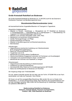 Gro&szlig;e Kreisstadt Radolfzell am Bodensee Brandmeister