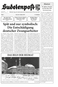 Sudetenpost - Bürgermeister Zeitung