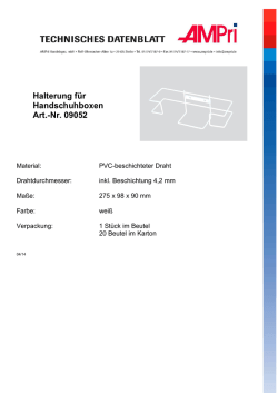Halterung f&uuml;r Handschuhboxen Art.