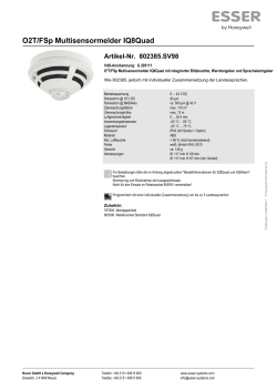 O2T/FSp Multisensormelder IQ8Quad