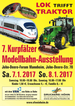 Lok trifft Traktor - Historische Eisenbahn Mannheim eV