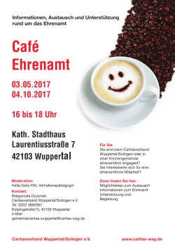 Café Ehrenamt - Diözesan-Caritasverband für das Erzbistum Köln eV