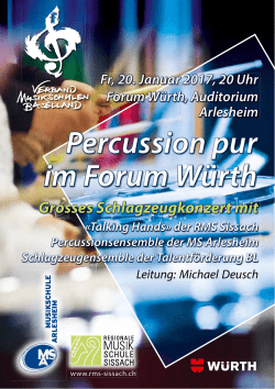 Percussion pur im Forum Würth