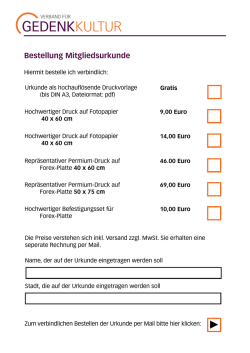 hier - Verband f&uuml;r Gedenkkultur e.V.