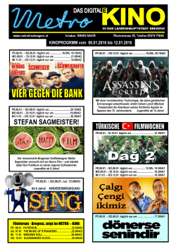 stefan sagmeister! - Metro Kino Bregenz