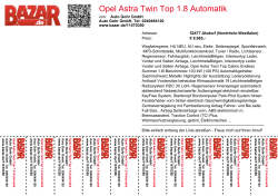 Opel Astra Twin Top 1.8 Automatik
