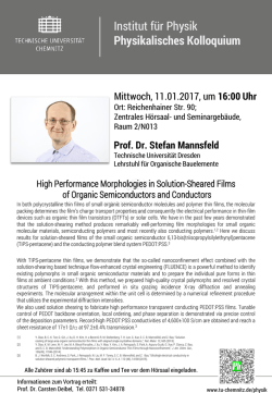 Institut f&uuml;r Physik Physikalisches Kolloquium