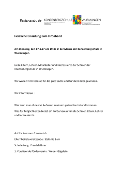 Infoabend F&ouml;rderverein