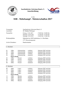 SSB - Mehrkampf - Meisterschaften 2017