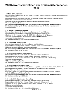 Disziplinbeschreibung