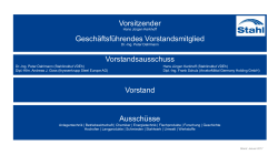 Vorsitzender Geschäftsführendes - stahl