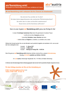 Informationsblatt Basisbildung wirkt_Kursstart 09.01