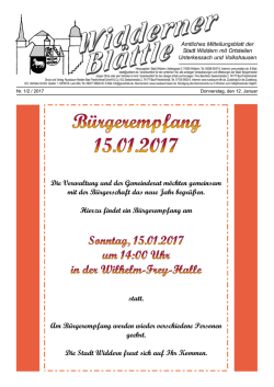 Die Verwaltung und der Gemeinderat möchten