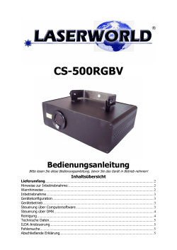 Laserworld CS-500RGBV - Theimer und Mager Veranstaltungstechnik