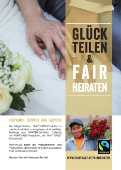 heiraten - Fairtrade