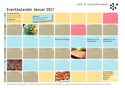 Eventkalender Januar 2017
