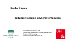 Bildungsstrategien in Migrantenfamilien