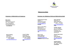 Hebammenliste - Klinikum Wolfenb&uuml;ttel