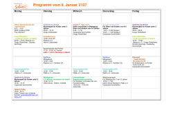 Programm Januar 2017 - Hansestadt Lüneburg