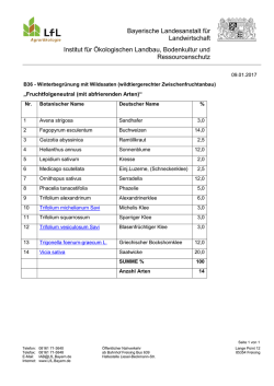 Einj&auml;hrige KULAP-Bl&uuml;hmischung - Bayerische Landesanstalt f&uuml;r