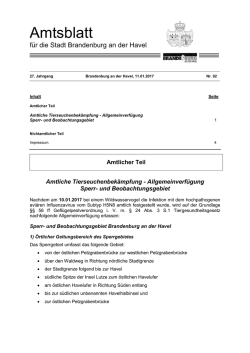 Amtsblatt - Stadt Brandenburg an der Havel