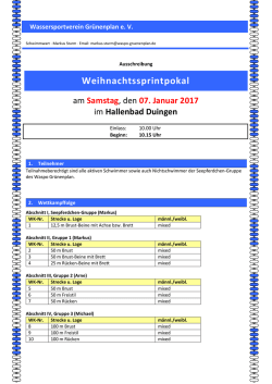 Ausschreibung - Waspo Grünenplan