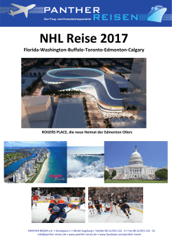 NHL Reise 2017 - Panther Reisen