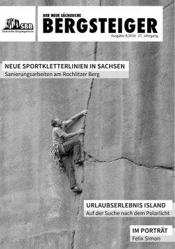 Heft lesen - S&auml;chsischer Bergsteigerbund