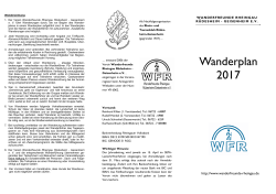 Wanderplan 2017 - Wanderfreunde Rheingau Rüdesheim